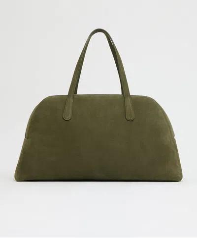 Mansur Gavriel Helios Travel Bag In Algae Nubuck