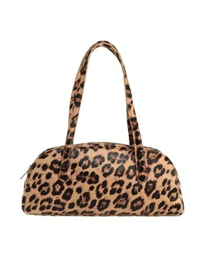 Mansur Gavriel Helios Woman Handbag Camel Size - Leather In Sand
