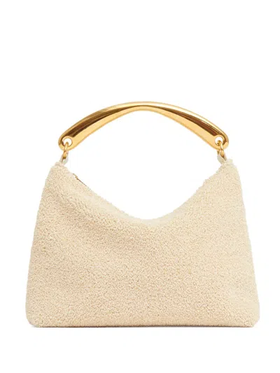 Mansur Gavriel Hera Metal Handle Mini Bag In Neutrals