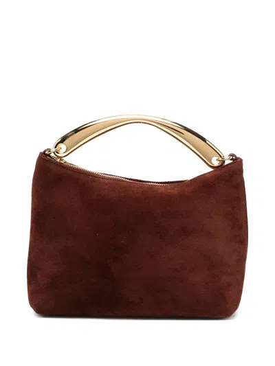 Mansur Gavriel Hera Suede Bag In Brown