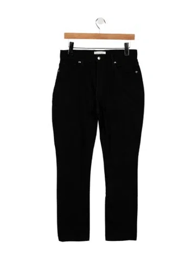 Pre-owned Mansur Gavriel High-rise Straight Leg Jeans In Black