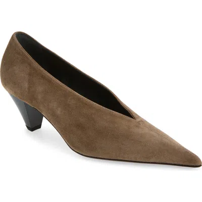 Mansur Gavriel Kiki Pointed Toe Pump In Animal Print