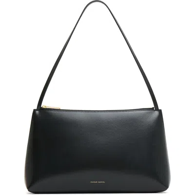 Mansur Gavriel Large Gaia Leather Shoulder Bag In Black