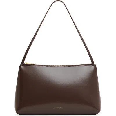 Mansur Gavriel Large Gaia Leather Shoulder Bag In Brown