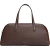 Mansur Gavriel Large Helios Leather Shoulder Bag In Brown