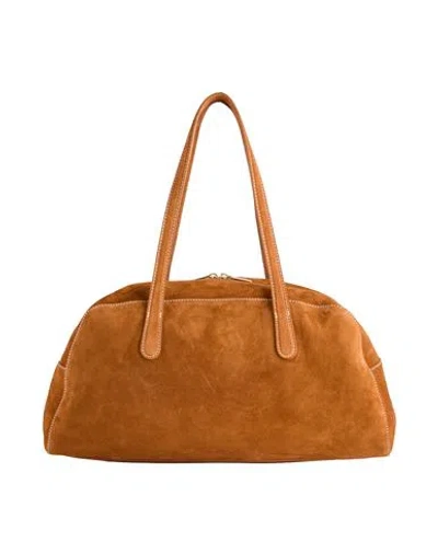 Mansur Gavriel Large Helios Woman Handbag Tan Size - Leather In Brown