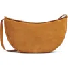 Mansur Gavriel Large Moon Suede Sling Bag In Caramel