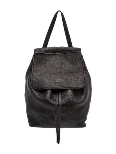 Pre-owned Mansur Gavriel Leather Backpack In Black
