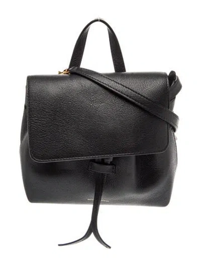 Pre-owned Mansur Gavriel Leather Backpack In Black