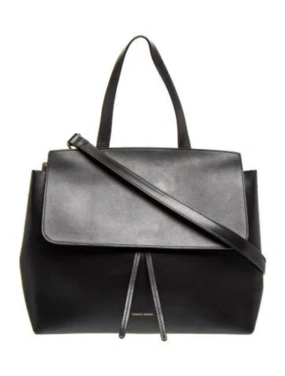 Pre-owned Mansur Gavriel Leather Backpack In Black