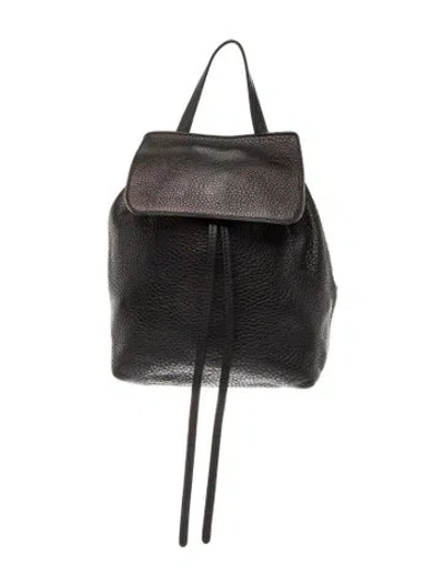 Pre-owned Mansur Gavriel Leather Backpack In Black