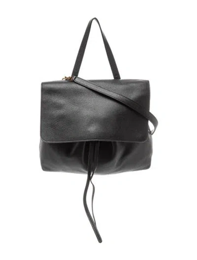 Pre-owned Mansur Gavriel Leather Backpack In Black