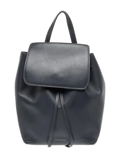 Pre-owned Mansur Gavriel Leather Backpack In Blue