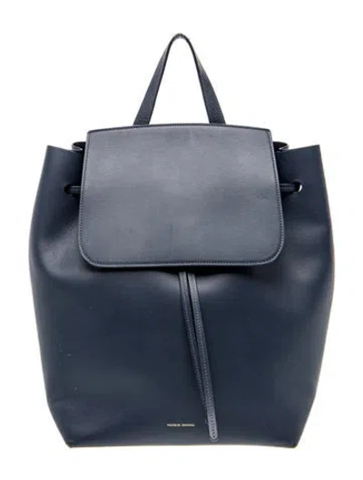 Pre-owned Mansur Gavriel Leather Backpack In Blue