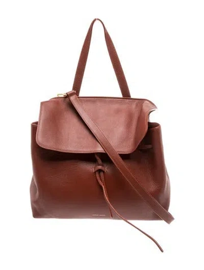 Pre-owned Mansur Gavriel Leather Backpack In Brown