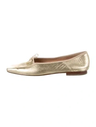 Pre-owned Mansur Gavriel Leather Ballet Flats