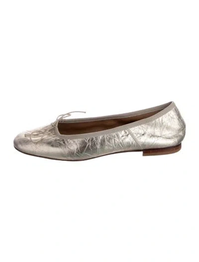 Pre-owned Mansur Gavriel Leather Ballet Flats In Multicolor
