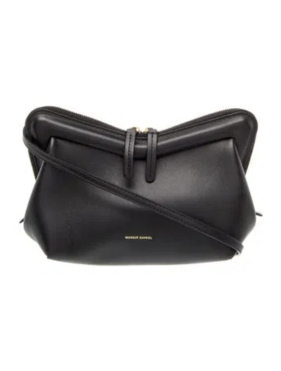 Pre-owned Mansur Gavriel Leather Belt Bag In Black
