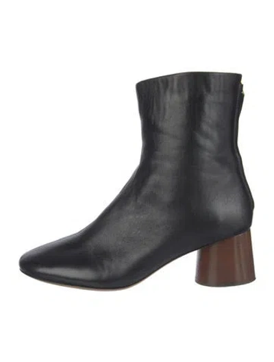Pre-owned Mansur Gavriel Leather Boots In Blue