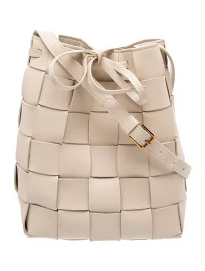 Pre-owned Mansur Gavriel Leather Bucket Bag In Brown