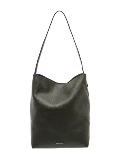 Pre-owned Mansur Gavriel Leather Bucket Bag In Green