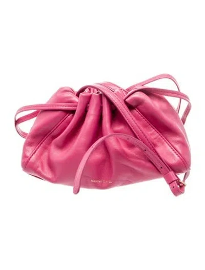 Pre-owned Mansur Gavriel Leather Bucket Bag In Pink