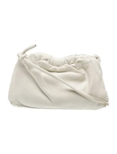 Pre-owned Mansur Gavriel Leather Cloud Mini In Neutral