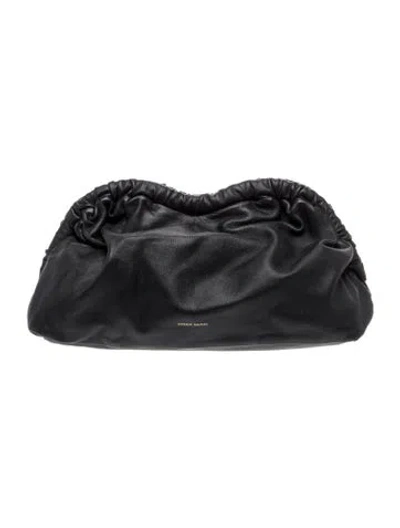 Pre-owned Mansur Gavriel Leather Clutch In Black