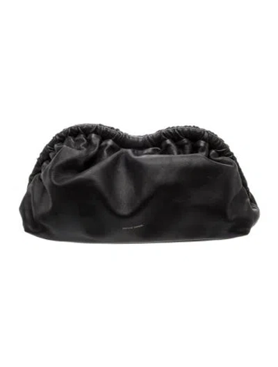 Pre-owned Mansur Gavriel Leather Clutch In Black