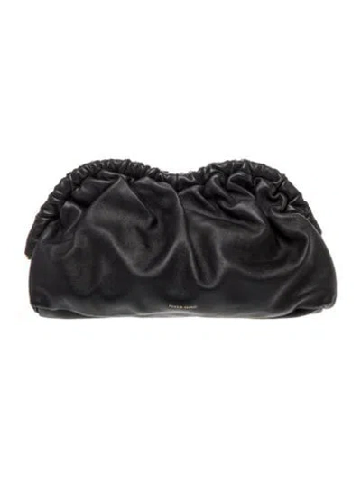 Pre-owned Mansur Gavriel Leather Clutch In Black