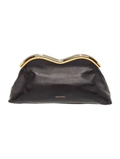 Pre-owned Mansur Gavriel Leather Clutch In Black