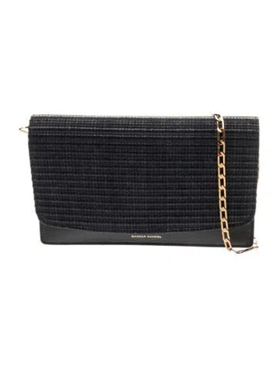 Pre-owned Mansur Gavriel Leather Clutch In Black