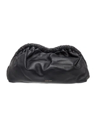Pre-owned Mansur Gavriel Leather Clutch In Black