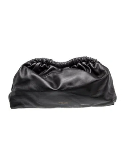 Pre-owned Mansur Gavriel Leather Clutch In Black