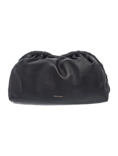 Pre-owned Mansur Gavriel Leather Clutch In Black