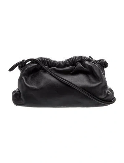 Pre-owned Mansur Gavriel Leather Clutch In Black