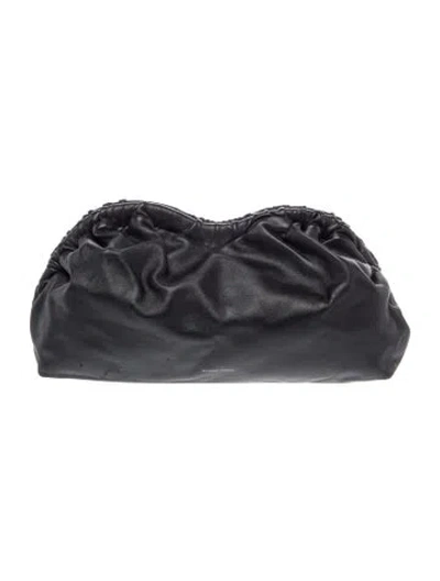 Pre-owned Mansur Gavriel Leather Clutch In Black