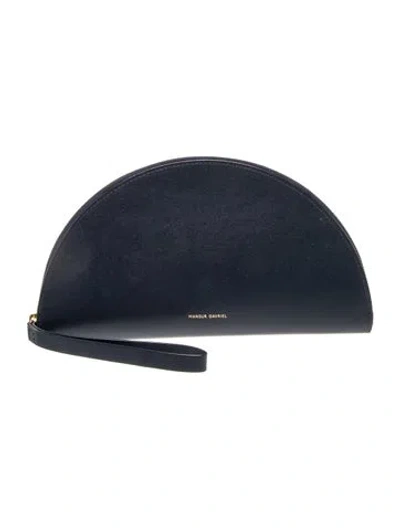 Pre-owned Mansur Gavriel Leather Clutch In Blue