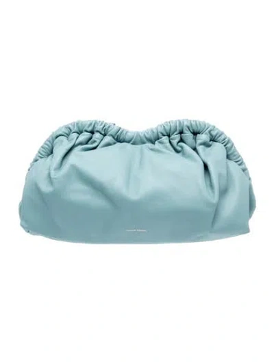 Pre-owned Mansur Gavriel Leather Clutch In Blue