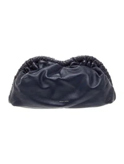 Pre-owned Mansur Gavriel Leather Clutch In Blue