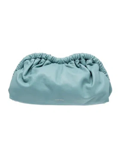 Pre-owned Mansur Gavriel Leather Clutch In Blue