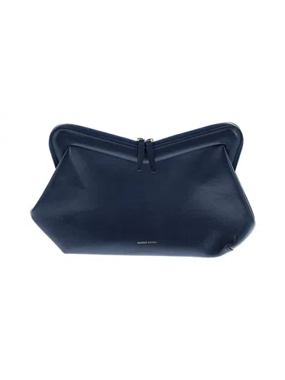 Pre-owned Mansur Gavriel Leather Clutch In Blue