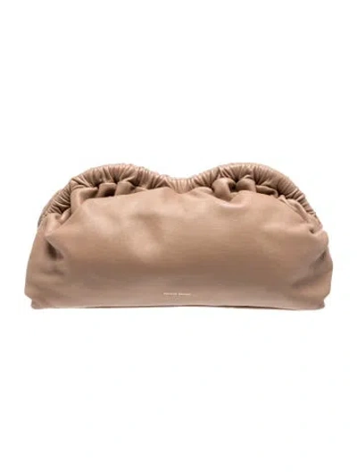 Pre-owned Mansur Gavriel Leather Clutch In Brown