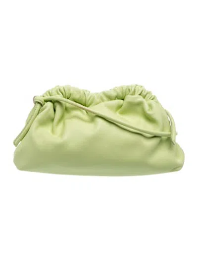 Pre-owned Mansur Gavriel Leather Clutch In Green