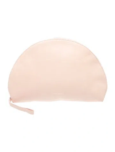 Pre-owned Mansur Gavriel Leather Clutch In Pink
