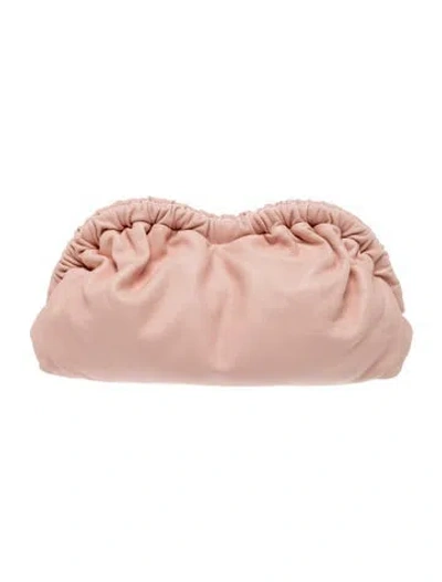 Pre-owned Mansur Gavriel Leather Clutch In Pink