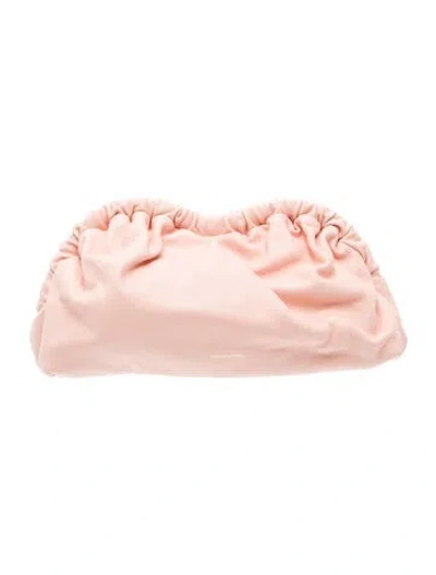 Pre-owned Mansur Gavriel Leather Clutch In Pink