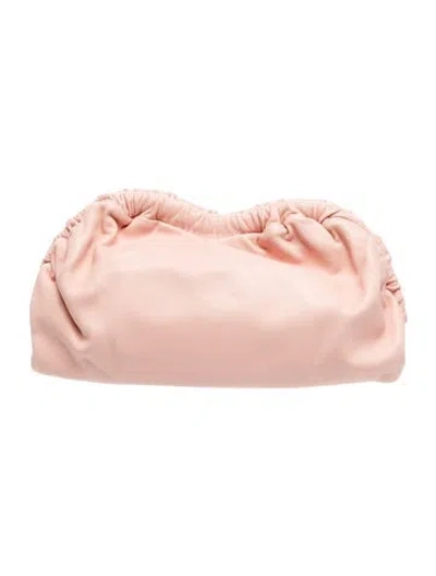 Pre-owned Mansur Gavriel Leather Clutch In Pink