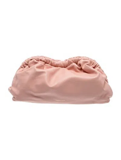 Pre-owned Mansur Gavriel Leather Clutch In Pink