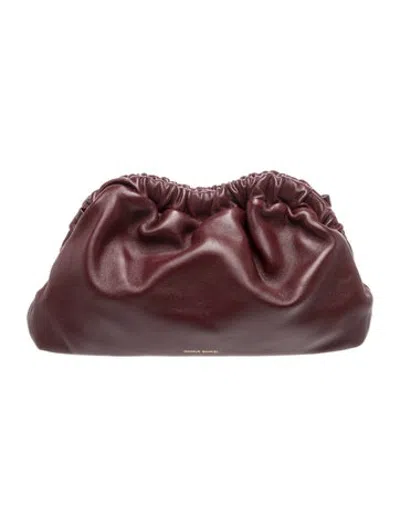 Pre-owned Mansur Gavriel Leather Clutch In Red